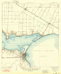 Old Historical Maps of Downtown, Corpus Christi | Pastmaps